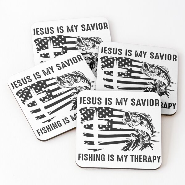 Item preview, Jesus Is My Savior Fishing Is My Therapy Christian Fisherman Flag designed and sold by haitrieuic96.