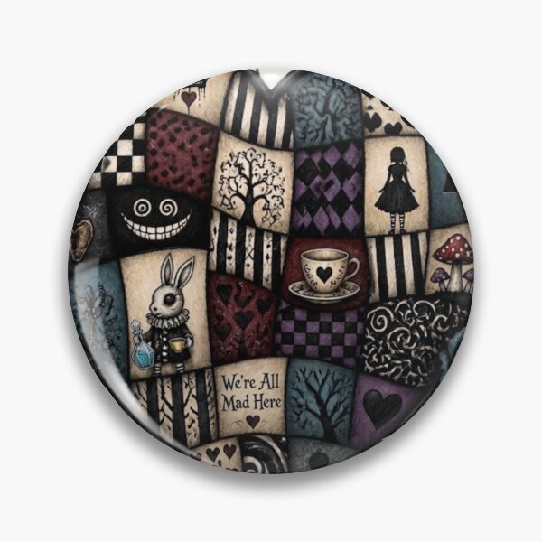 Item preview, Wonderland Heart Collage Art designed and sold by Reverie & Roses.