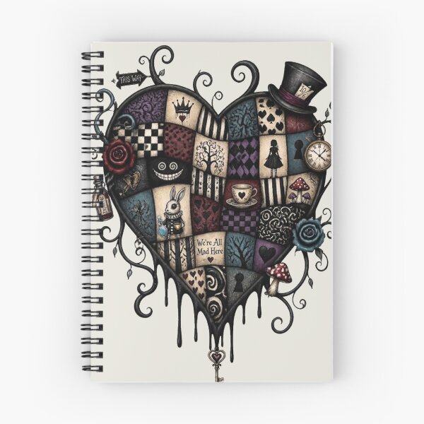 Item preview, Wonderland Heart Collage Art designed and sold by Reverie & Roses.