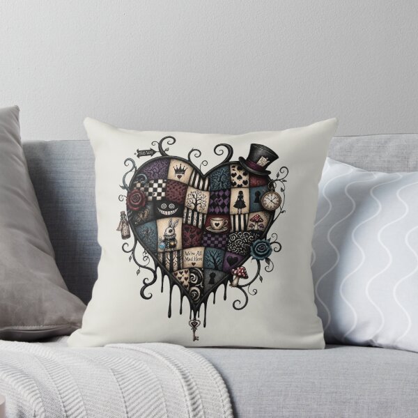 Item preview, Wonderland Heart Collage Art designed and sold by Reverie & Roses.