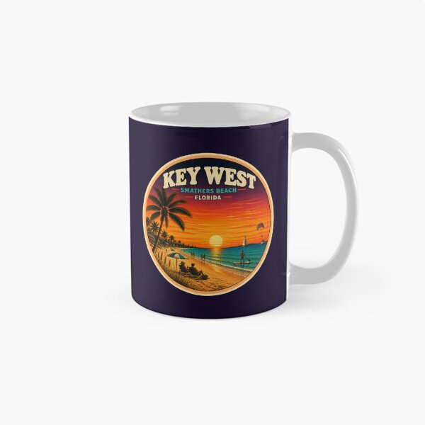 Item preview,  Key West Smathers Beach Florida Vintage Travel Poster  designed and sold by Swanny's Custom T-shirt and Gift Designs.