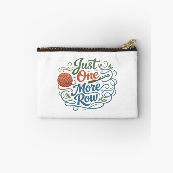 Item preview, Just One More Row Funny Gift for Crocheters, Knitters & Craft Lovers designed and sold by stylishdzign.