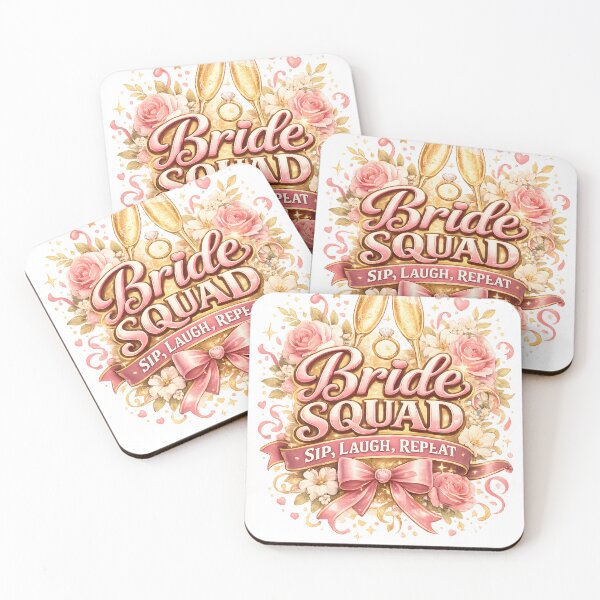 Item preview,  Bride Squad – Sip, Laugh, Repeat designed and sold by Drift Pattern Studio.