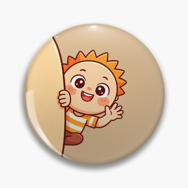 Item preview, Cute Sun Baby Peekaboo - Kawaii Happy Sunshine Character designed and sold by Outlet Raloel.