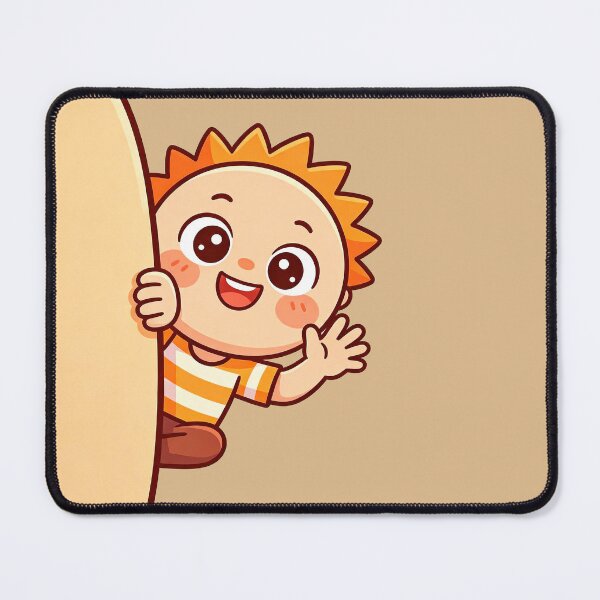 Item preview, Cute Sun Baby Peekaboo - Kawaii Happy Sunshine Character designed and sold by Raloel Art.