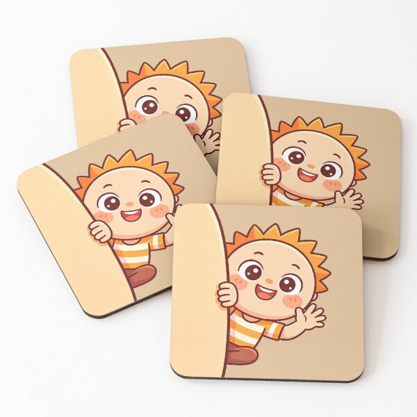 Item preview, Cute Sun Baby Peekaboo - Kawaii Happy Sunshine Character designed and sold by Outlet Raloel.