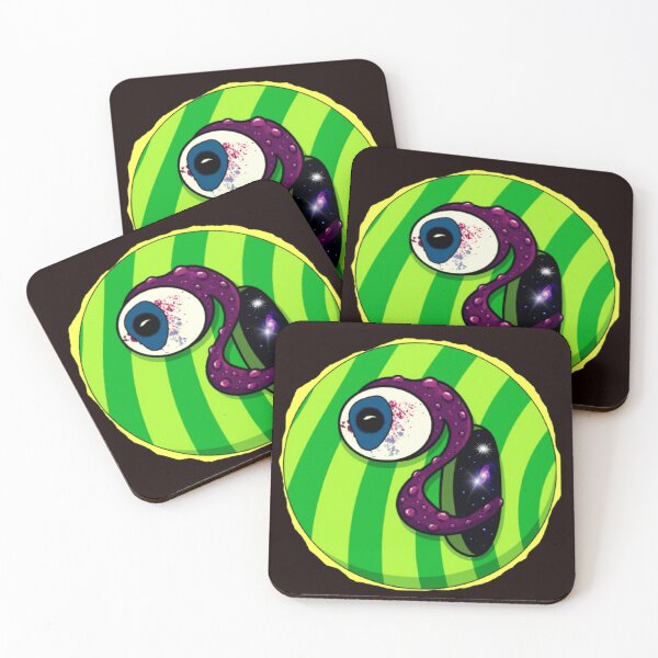 Item preview, Peeking Through – Surreal Cosmic Eyeball Creature designed and sold by darametzgerart.
