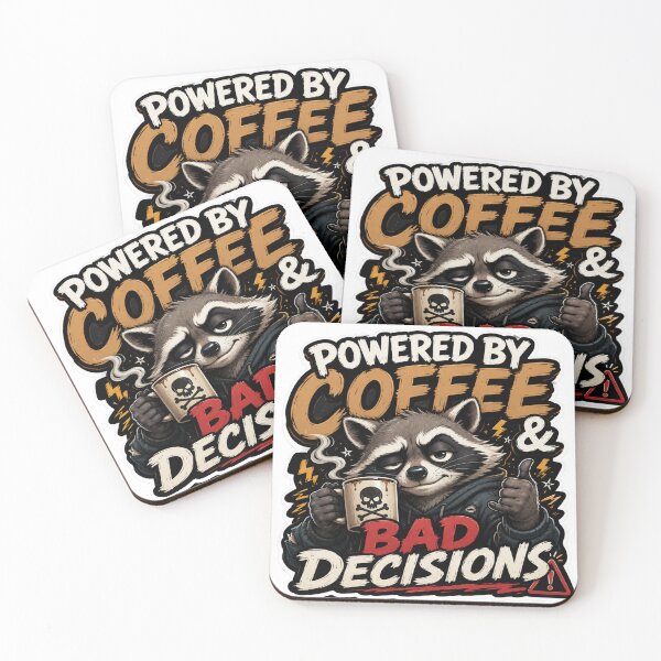 Item preview, Powered by Coffee & Bad Decisions designed and sold by PixoNest.