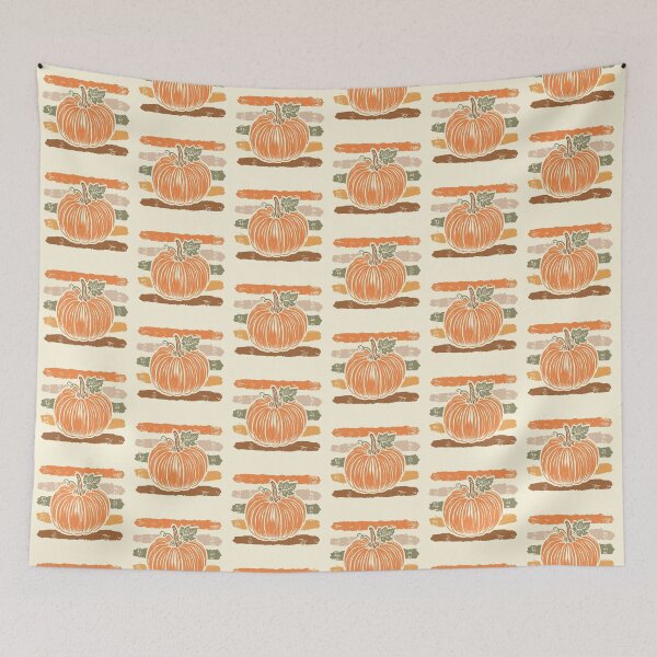 Item preview, Retro Vintage Pumpkin Stripes Fall Autumn designed and sold by RinrinDesigns.