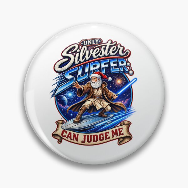 Item preview, Santa Silvester Surfer designed and sold by DailyQuestPrint.