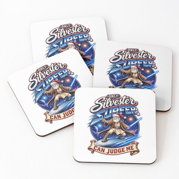 Item preview, Santa Silvester Surfer designed and sold by DailyQuestPrint.
