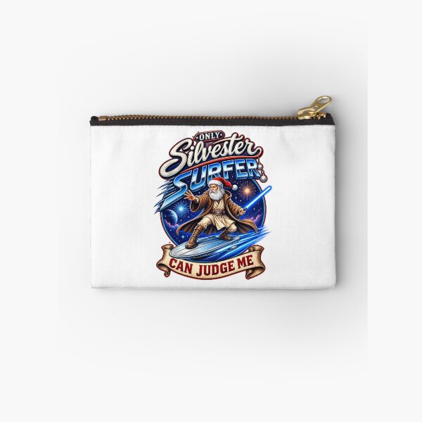 Artikelvorschau, Santa Silvester Surfer  entworfen und verkauft von DailyQuestPrint.