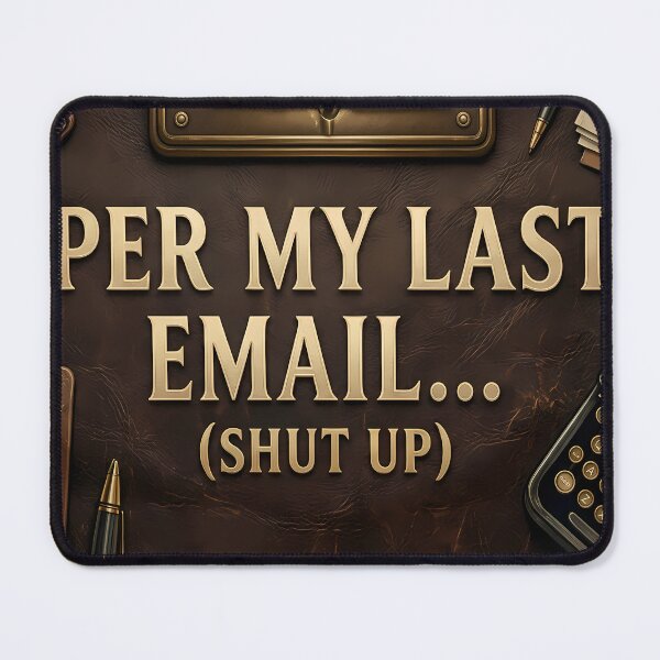 Item preview, Funny Office Humor Per My Last Email Shut Up Throw Blanket⁠ designed and sold by Julia9632.