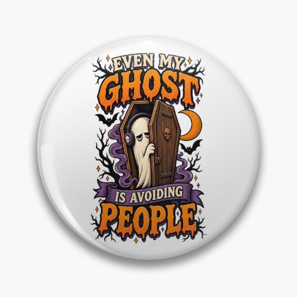 Item preview, Introvert Ghost Avoiding People – Funny Halloween Humor designed and sold by FZ Studio .