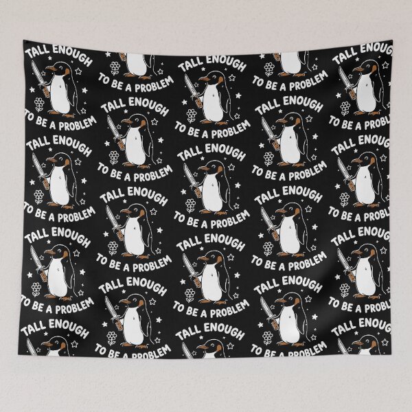 Item preview, Tall Enough Penguin with Knife Humor designed and sold by nojany.