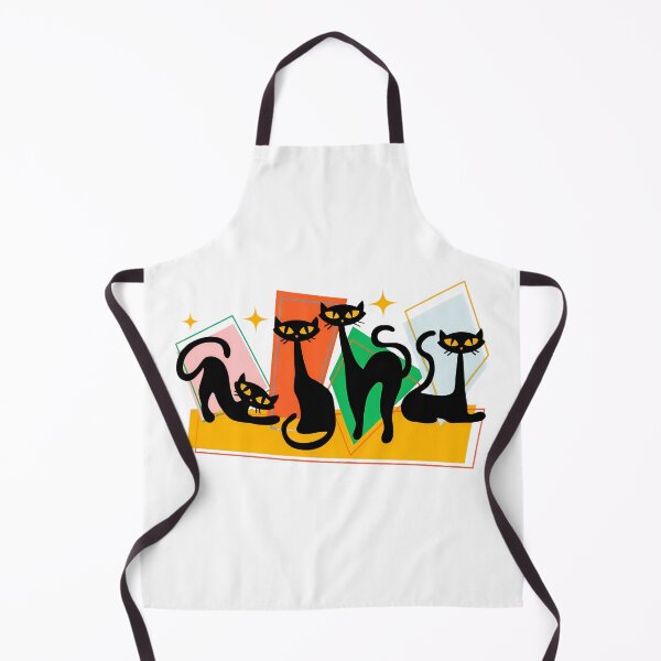 Item preview, Retro Black Cats Geometric Shapes Art designed and sold by Dmo3HarkoArt.