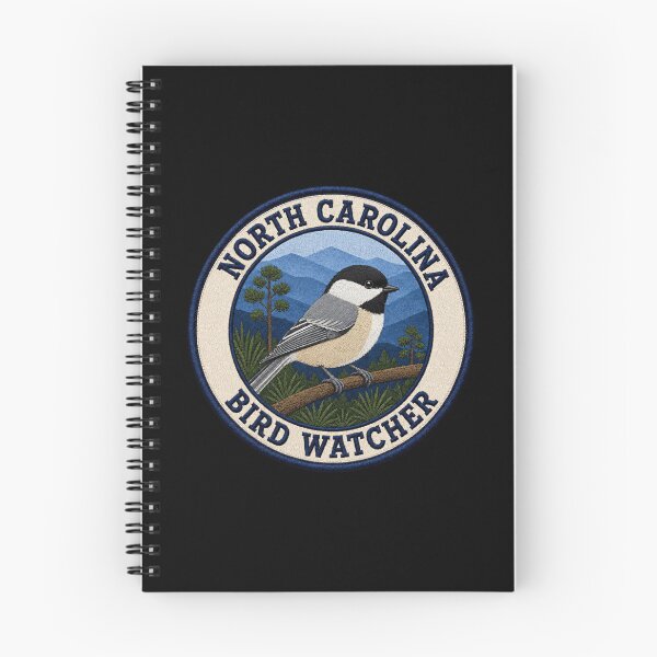 Item preview, North Carolina Carolina Chickadee Mountain Bird Patch designed and sold by The-Drip-Studio.