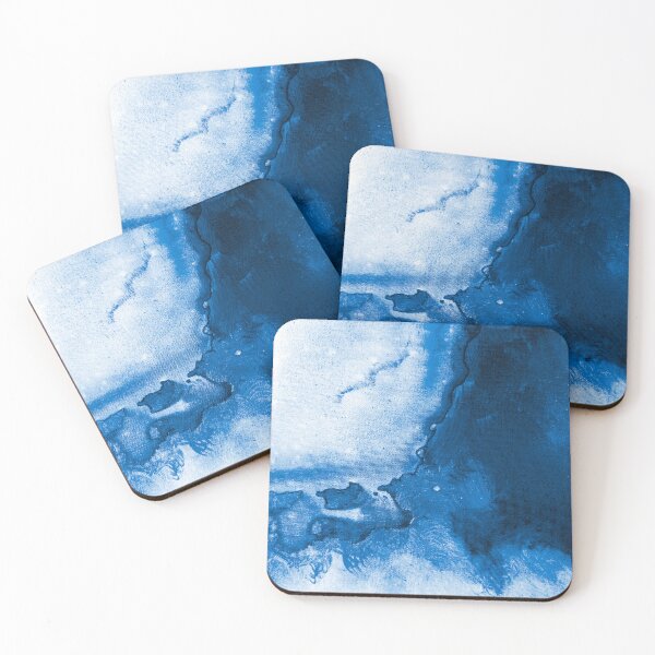 Item preview, Deep Blue Abstract Painting designed and sold by Ityez Studio.