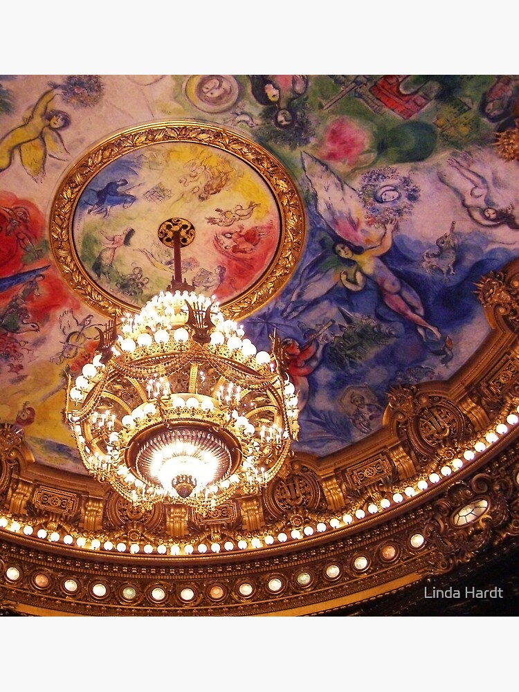 Chagall Ceiling Opera Garnier Postcard