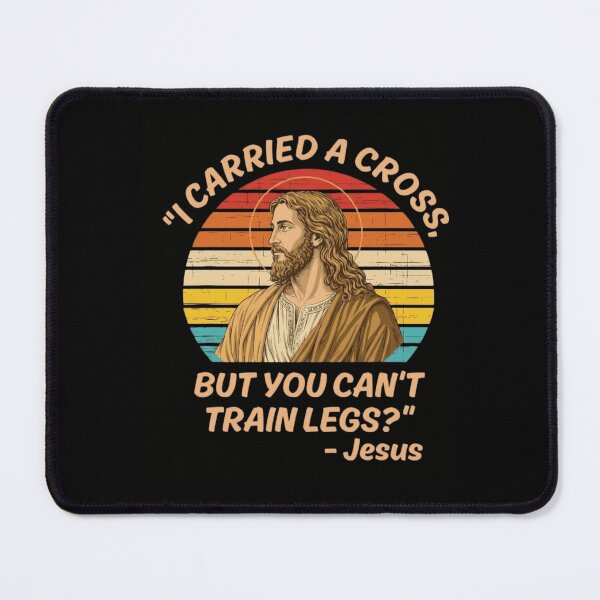 Item preview, I Carried A Cross Funny Gym Leg Day Workout Jesus Retro designed and sold by haitrieuic96.