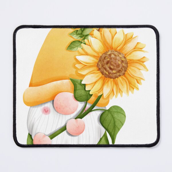Item preview, Cheerful sunflower gnome designed and sold by Curious Frog.