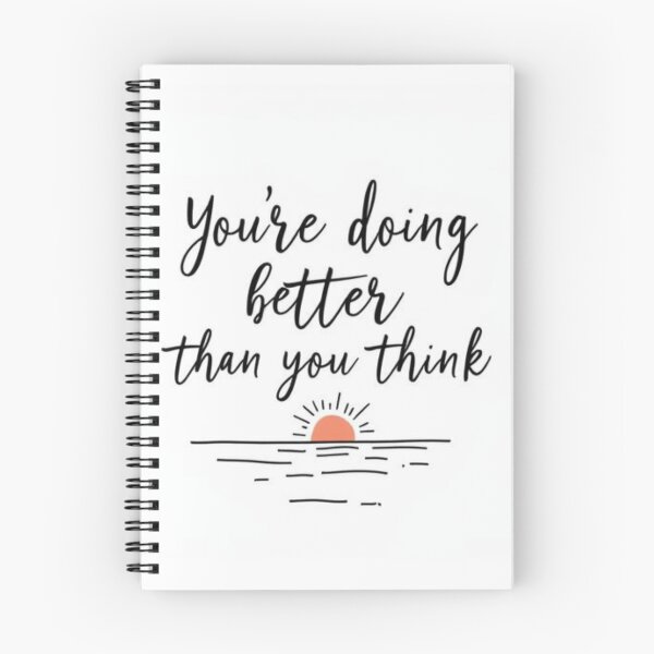Item preview, You're Doing Better Than You Think – Positive Mental Health Quote designed and sold by SimoPumba.
