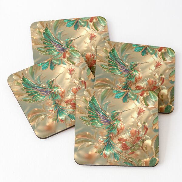 Item preview, Golden Hummingbird Floral Art designed and sold by MargaretWiktor.