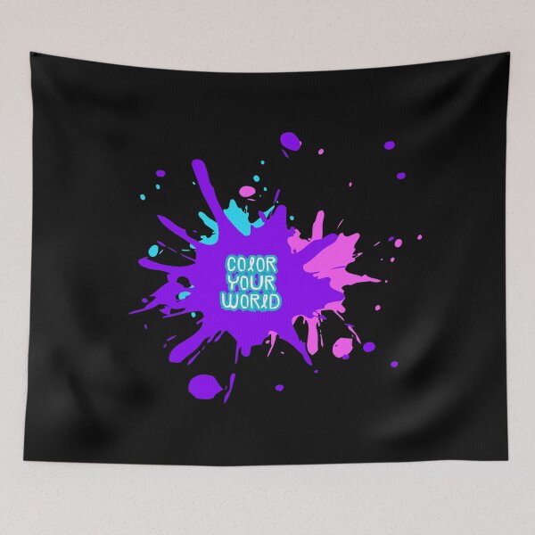 Item preview, Color Your World – Colorful Paint Splatter Art Design designed and sold by CREATIVE HIVE.
