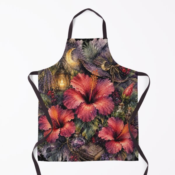 Item preview, Witch Garden Hibiscus | Gothic Tropical Botanical Art | Dark Watercolor Floral designed and sold by IamNolmo.