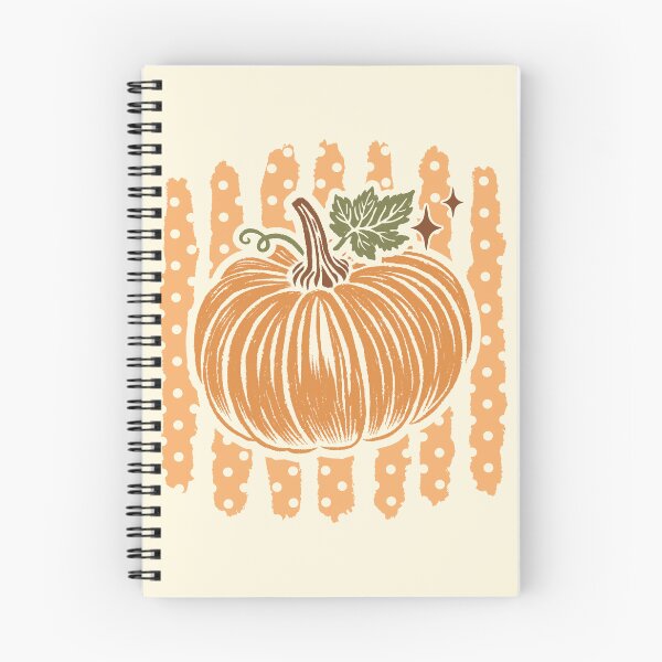 Item preview, Retro Vintage Pumpkin Polka Dot Stripes Fall designed and sold by RinrinDesigns.