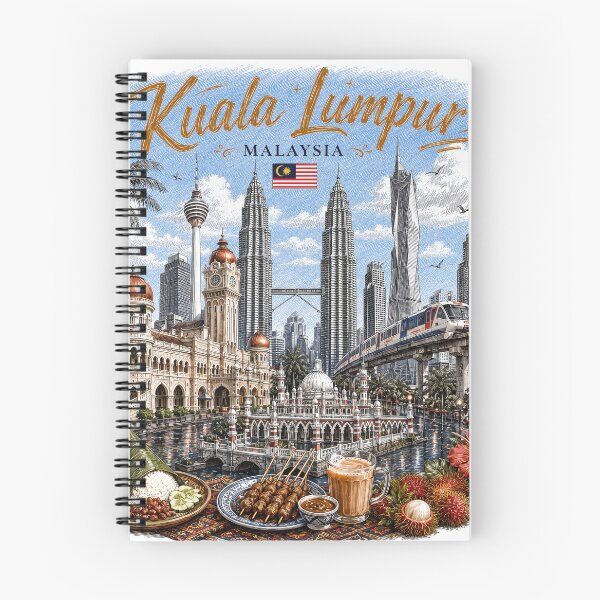 Item preview, Kuala Lumpur Malaysia Vintage Travel Art designed and sold by CHC.