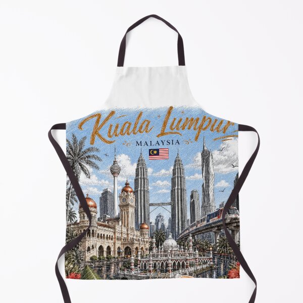 Item preview, Kuala Lumpur Malaysia Vintage Travel Art designed and sold by CHC.