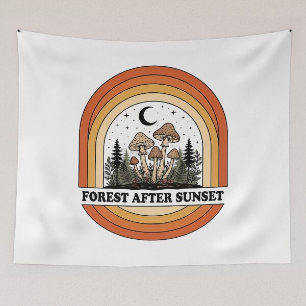 Item preview, Forest After Sunset Scenic Nature Illustration designed and sold by SHOP-Corner.