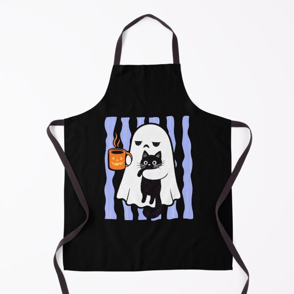 Item preview, Ghost and Black Cat Halloween Coffee designed and sold by DarylPope.