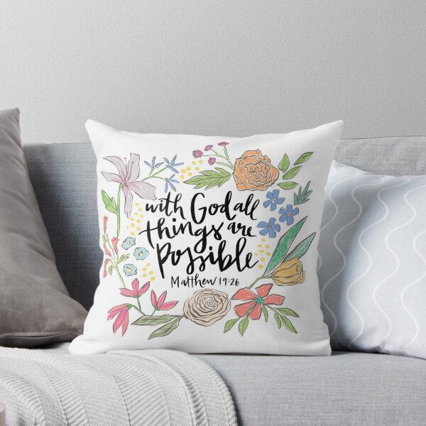Item preview, With God all things are possible - Matthew 19:26 designed and sold by jillcook.