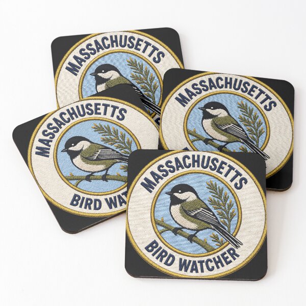 Item preview, Massachusetts Black-Capped Chickadee State Bird Patch designed and sold by The-Drip-Studio.