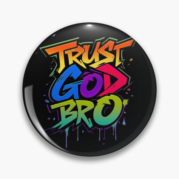 Item preview, Trust God Bro Colorful Urban Graffiti Christian Streetwear designed and sold by haitrieuic96.