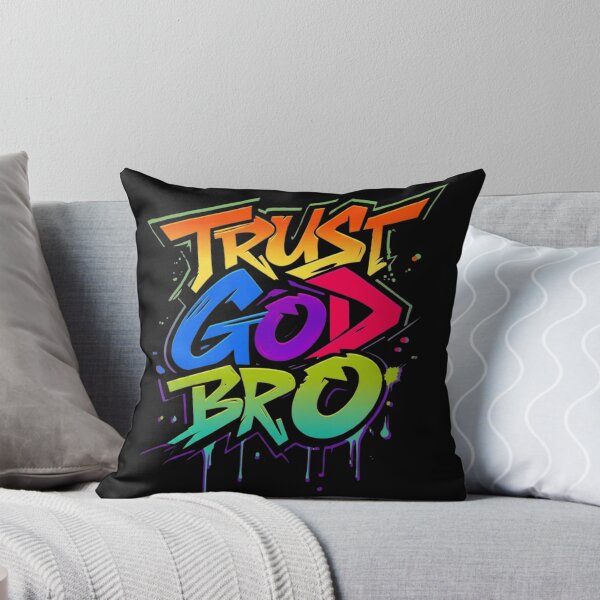 Item preview, Trust God Bro Colorful Urban Graffiti Christian Streetwear designed and sold by haitrieuic96.