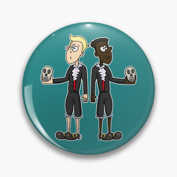 Item preview, Double Hamlet Theater Duo Sticker | Funny Bestie Drama Gift designed and sold by MyxaART.