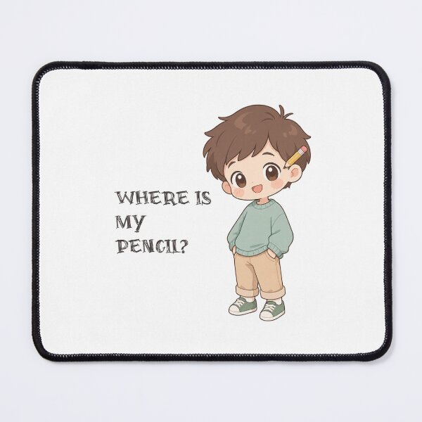 Item preview, Where Is My Pencil Funny Forgetful Back To School Boy Design designed and sold by lenalenspod.
