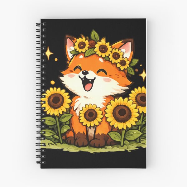 Item preview, Cute Fox Sunflower Garden Design designed and sold by StyleBloomes.