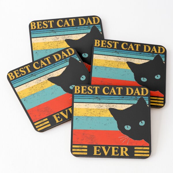 Item preview, Best Cat Dad Ever Retro Vintage Cat Lover Gift designed and sold by Dmo3HarkoArt.