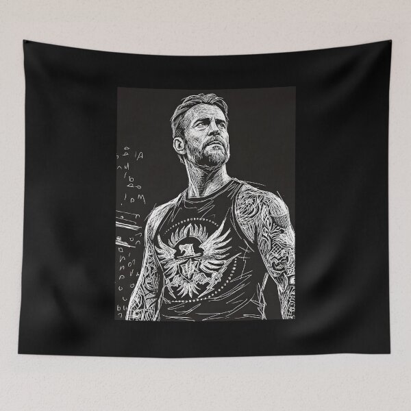 Item preview, cm punk scribel art designed and sold by stoppedonlin.
