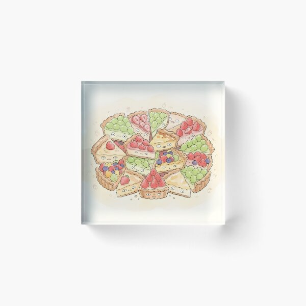 Item preview, Cute Fruit Tart Pile Kawaii Pastry Dessert designed and sold by DuckOddity.