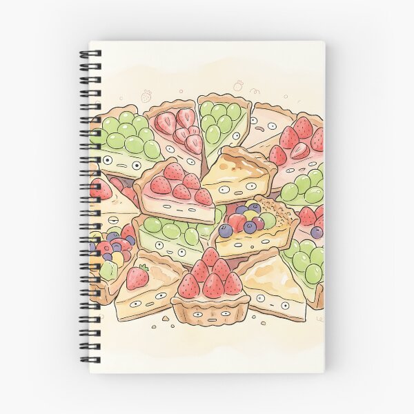 Item preview, Cute Fruit Tart Pile Kawaii Pastry Dessert designed and sold by DuckOddity.