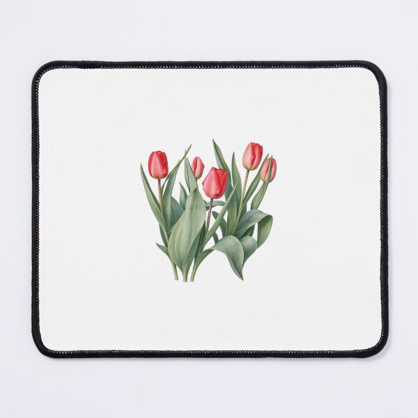Item preview, Vintage Red Tulips Botanical Watercolor Illustration designed and sold by Nature Moments.