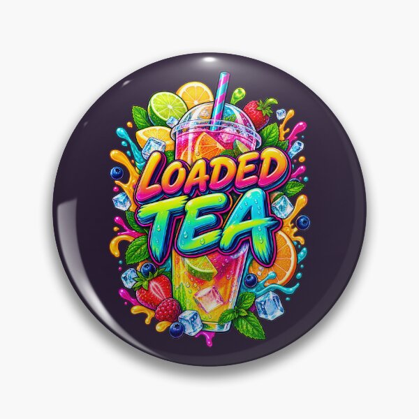 Item preview, Loaded Tea Colorful Drink Sticker Design – Vibrant Fruit Tea Merch Art designed and sold by Pickmash.