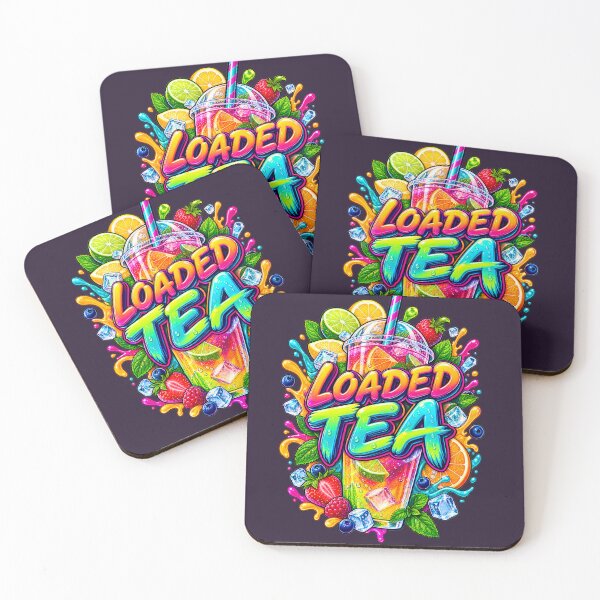 Item preview, Loaded Tea Colorful Drink Sticker Design – Vibrant Fruit Tea Merch Art designed and sold by Pickmash.