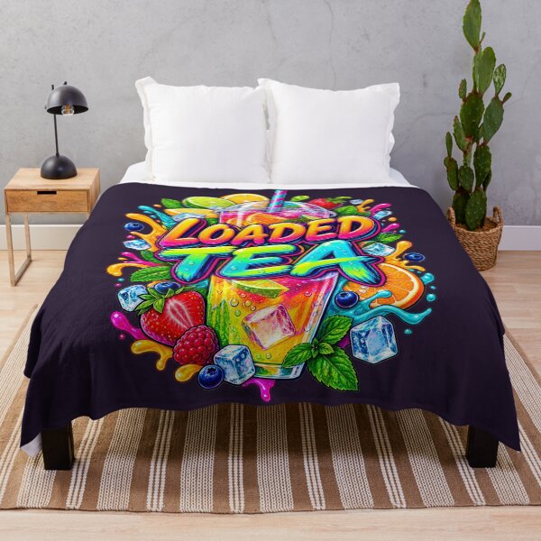 Item preview, Loaded Tea Colorful Drink Sticker Design – Vibrant Fruit Tea Merch Art designed and sold by Pickmash.