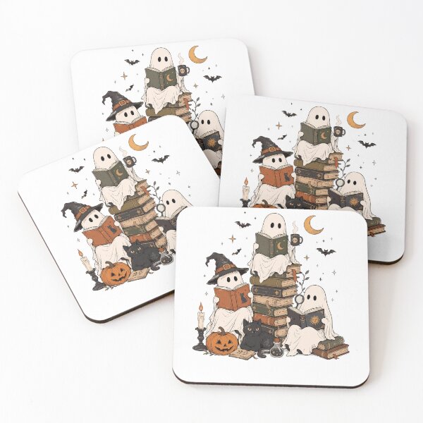 Item preview, Spooky Ghosts Halloween Reading Club Art designed and sold by RDGNR.